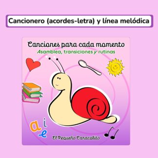 Libreto - cancionero disco "Canciones para cada momento"